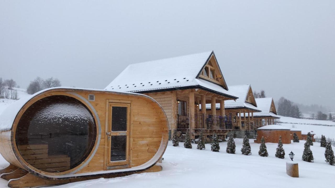 Domki Gorce Klikuszowa Sauna Jacuzzi Exterior photo