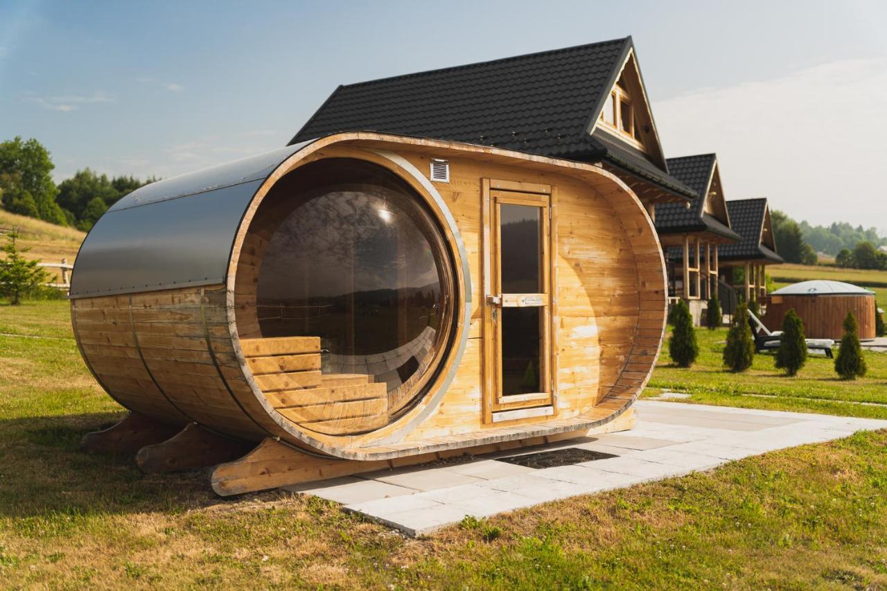 Domki Gorce Klikuszowa Sauna Jacuzzi Exterior photo