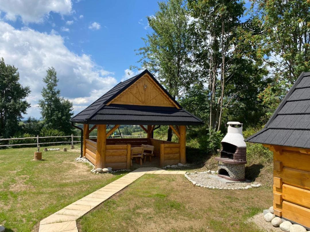 Domki Gorce Klikuszowa Sauna Jacuzzi Exterior photo